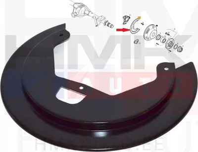 Piduriketta kaitseplekk tagumine OEM Iveco Daily 35C 2009- - IVEC  46391441 - OE - 100% Genuine Part
