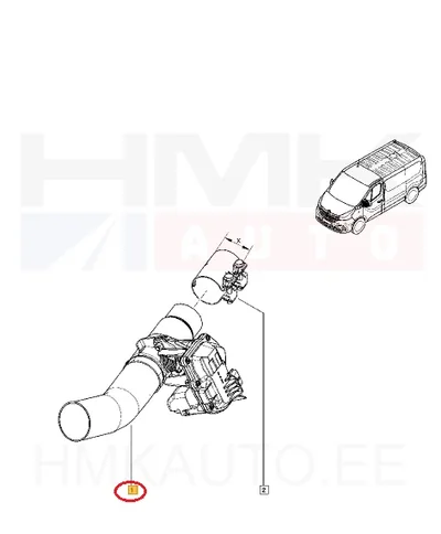 Heitgaaside klapp OEM Renault Trafic 2014- Euro5 - REN  200105588R - OE - 100% Genuine Part