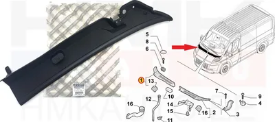 Esiklaasi alune õhurest parem OEM Jumper/Boxer/Ducato 2006-14 - FIAT  735480267 - OE - 100% Genuine Part