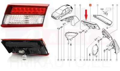 Tagatuli parem sisemine OEM Renault Laguna III - REN  265509589R - OE - 100% Genuine Part