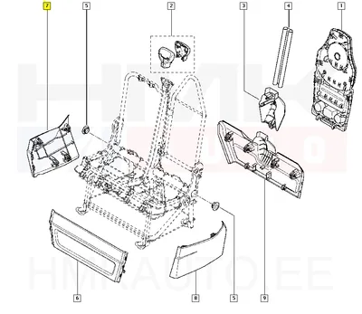 Istme küljeplastik OEM Renault Master 2010- - REN  873300006R - OE - 100% Genuine Part