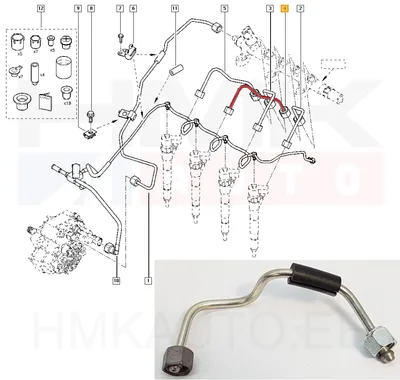 Pihustitoru 3. sil. OEM Renault Master 2,2/2,5dCi - REN  8200613204 - OE - 100% Genuine Part