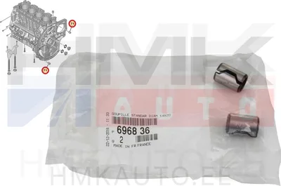 Käigukasti fikseerimistihvt OEM Citroen/Peugeot 14x20 - PSA  696836 - OE - 100% Genuine Part