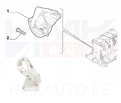Veovõlli tugilaagri korpus OEM Jumper/Boxer 2,0/2,2BlueHDi 2016- - FIAT  55259294 - OE - 100% Genuine Part