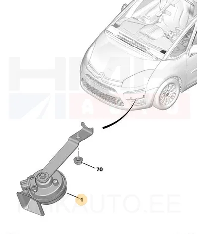 Signaali pasun OEM Citroen/Peugeot - PSA  6236G6 - OE - 100% Genuine Part