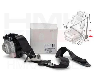 Turvavöö eesmine(eelpingutiga) vasak OEM Berlingo/Partner 2012- - PSA  98025582XX - OE - 100% Genuine Part