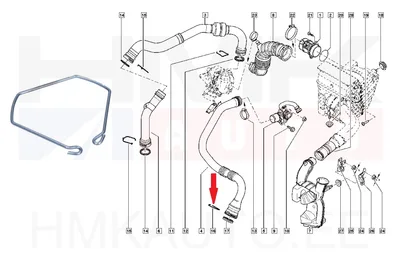 Turbo õhutoru klamber Renault 1,5dCi - JAD  249652J - Prottego