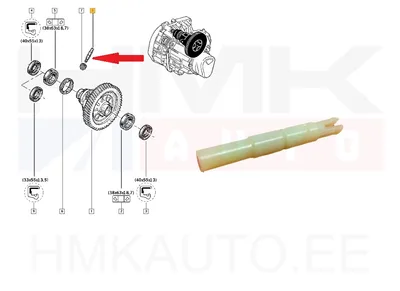 Kiiruse anduri võll OEM Renault - REN  8200674121 - OE - 100% Genuine Part