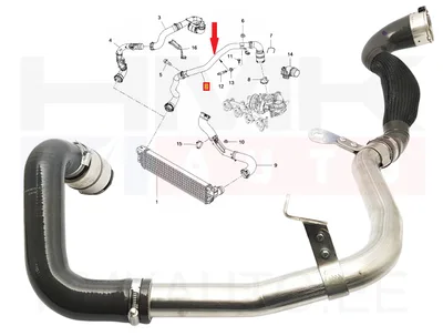 Turbo õhutoru OEM Renault Master 2,3DCI 2016- - REN  144605171R - OE - 100% Genuine Part