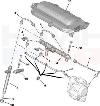 Mootorikate pealmine OEM Citroen/Peugeot 2,0HDI - PSA  1565CP - OE - 100% Genuine Part