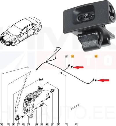 Klaasipesuri pihusti OEM Renault Talisman - REN  289304734R - OE - 100% Genuine Part