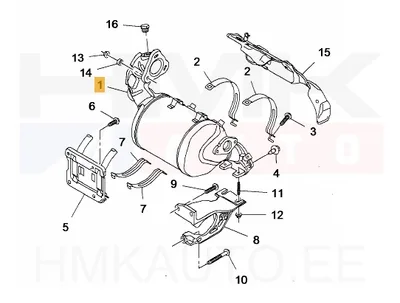 Tahmafilter(DPF/FAP) OEM Renault Trafic 1,6dCi Euro6B 70/88kW 2014- - REN  208A03228R - OE - 100% Genuine Part