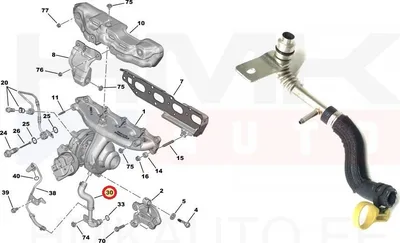 Turbo õli tagasivoolutoru OEM Jumper/Boxer 2,0/2,2BlueHDi Euro6 - PSA  9807662280 - OE - 100% Genuine Part