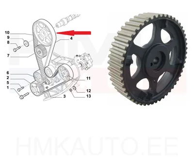 Nukkvõlli rihmaratas OEM Fiat Ducato 2,3JTD - FIAT  504096180 - OE - 100% Genuine Part