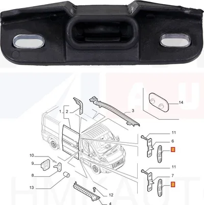 Liugukse suunaja vastus OEM Jumper/Boxer/Ducato 2012- - PSA  1610740380 - OE - 100% Genuine Part