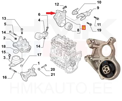 Veovõlli tugilaagri korpus OEM Jumpy/Expert/Scudo 1,6HDI 2007- - PSA  1807EX - OE - 100% Genuine Part