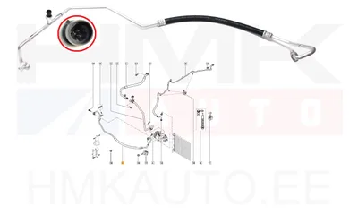 A/C toru, kõrgsurve OEM Renault Master 2010-  RWD - REN  924900186R - OE - 100% Genuine Part