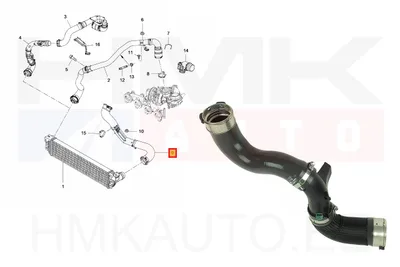 Turbo õhutoru OEM Renault Master 2,3DCI 2014- RWD - REN  144605647R - OE - 100% Genuine Part