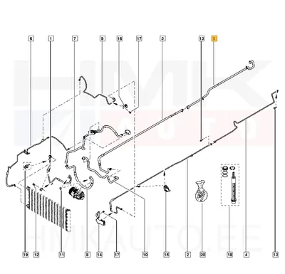 A/C toru tagumine, madalsurve OEM Renault Trafic III 2014- (R134a) - REN  924625753R - OE - 100% Genuine Part