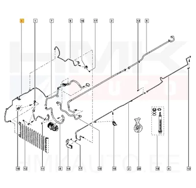 A/C toru OEM Renault Trafic III 2014- (R134a) - REN  924404642R - OE - 100% Genuine Part