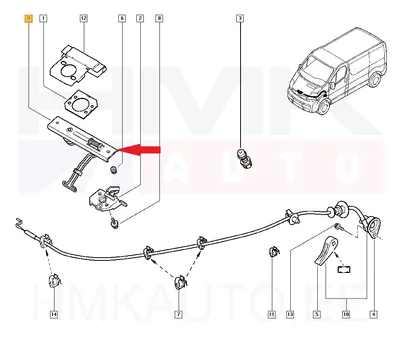 Kapoti tuulelukk OEM Opel Vivaro / Renault Trafic 2001-14 - REN  8200677854 - OE - 100% Genuine Part