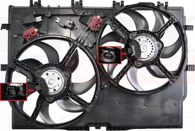 Jahutusventilaator koos raamiga OEM Jumper/Boxer/Ducato 06-  (300/300W) - FIAT  1399671080 - OE - 100% Genuine Part