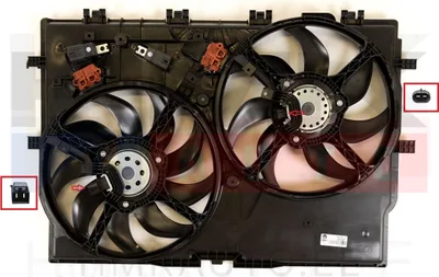 Jahutusventilaator koos raamiga OEM Jumper/Boxer/Ducato 06-  (400/500W) - FIAT  1399673080 - OE - 100% Genuine Part