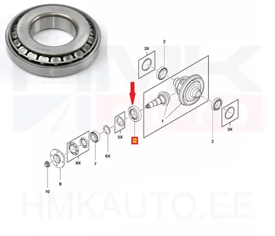 Reduktori laager OEM Renault Master III (RWD) - REN  381204994R - OE - 100% Genuine Part