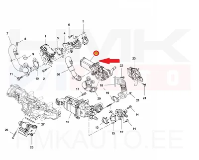 EGR moodul OEM Renault Master 2,3DCi 2019-  Euro6  M9T-716 - REN  147355889R - OE - 100% Genuine Part