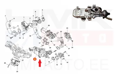 EGR moodul OEM Renault Master 2,3DCi 2019- Euro6  M9T-716 - REN  147353457R - OE - 100% Genuine Part