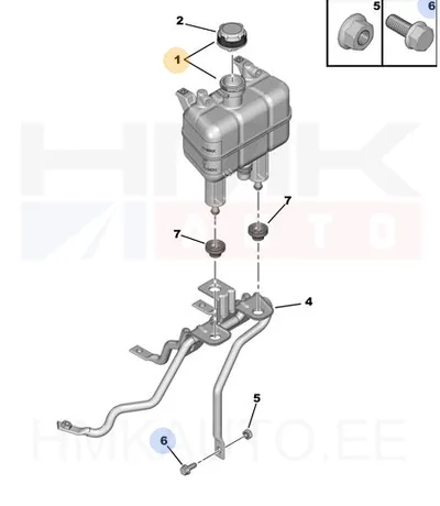 Jahutusvedeliku paisupaak OEM Ducato 2014- (andurita) - FIAT  1374132080 - OE - 100% Genuine Part