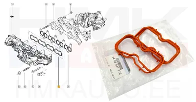 Sisselaskekollektori tihendikomplekt OEM Renault Master 2,3dCi  (4tk) - REN  140354791R - OE - 100% Genuine Part