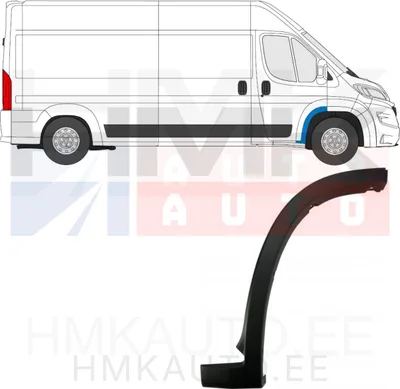 Rattakoopa liist eesmine parem OEM Jumper/Boxer/Ducato 2018- (must) - FIAT  735775471 - OE - 100% Genuine Part