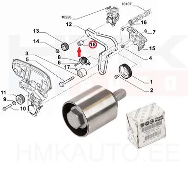 Hammasrihma juhtrull OEM Fiat Ducato 2,2D 2021- - FIAT  55268357 - OE - 100% Genuine Part