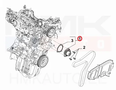 Veepump OEM Fiat Ducato MCA 2,2D 2021- - FIAT  46351365 - OE - 100% Genuine Part