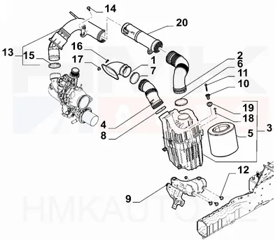 Õhufilter OEM Fiat Ducato 2,2D 2021-2024 - FIAT  52180232 - OE - 100% Genuine Part
