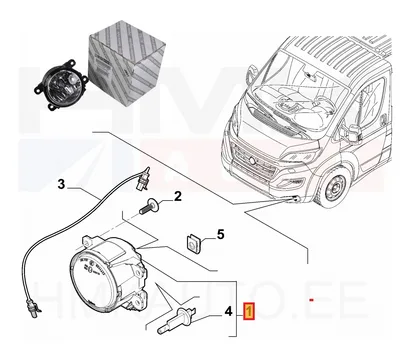 Udutuli eesmine OEM Jumper/Boxer/Ducato 2014- - FIAT  51858824 - OE - 100% Genuine Part