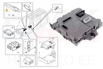 Keskelektroonika juhtplokk (BCM) OEM Renault Master 2010-14 - REN  284B18927R - OE - 100% Genuine Part