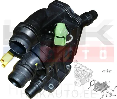 Termostaat korpusega OEM Citroen/Peugeot 1,2THP  EB2TD - PSA  9807198480 - OE - 100% Genuine Part