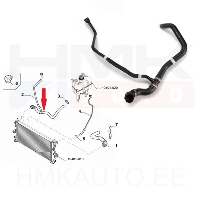 Jahutusvedeliku lõdvikud OEM Jumper/Boxer/Ducato 2,0/2,2BlueHDi  2016- - PSA  1680410680 - OE - 100% Genuine Part