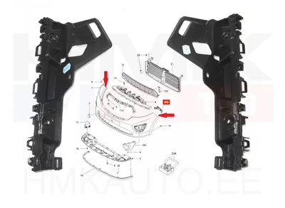 Esistange kandurite komplekt (V&P) OEM Trafic III - REN  620504350R - OE - 100% Genuine Part