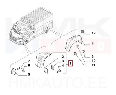 Esilogari esiosa vasak OEM Jumper/Boxer/Ducato 2006- (udutuledega) - PSA  1613127480 - OE - 100% Genuine Part