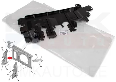 Esistange tagune tuulesuunaja parem OEM Berlingo/Partner 2008- - PSA  7104HN - OE - 100% Genuine Part