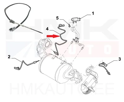 Väljalaskegaaside temperatuuri andur OEM Renault Trafic III 1,6DCI - REN  226400467R - OE - 100% Genuine Part