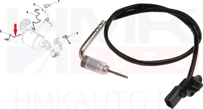 Väljalaskegaaside temperatuuri andur OEM Renault 1,6DCI - REN  226407522R/L - OEM (no box)