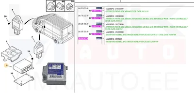 Turvapadja juhtplokk OEM Jumper/Boxer/Ducato 2014- - PSA  1681055780 - OE - 100% Genuine Part