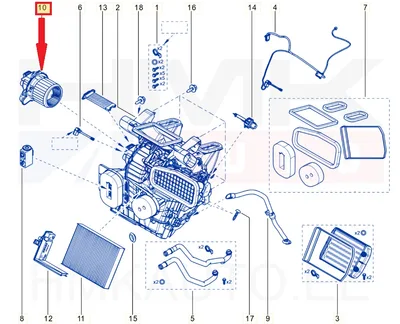 Salongiventilaator OEM Dacia Dokker - REN  272102988R - OE - 100% Genuine Part