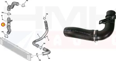 Turbo lõdvik OEM Jumper/Boxer/Ducato - PSA  0382LK - OE - 100% Genuine Part