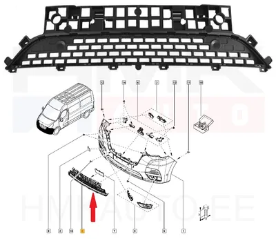 Esistange iluvõre OEM Renault Master 2019- - REN  622546766R - OE - 100% Genuine Part