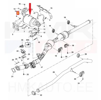 Tahmafilter(DPF/FAP) OEM Renault Trafic 1,6dCi Euro6C 70/88kW 2016- - REN  208A02563R - OE - 100% Genuine Part